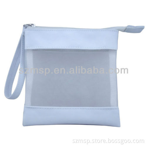 2013-nylon white mesh pouch/ pencil case